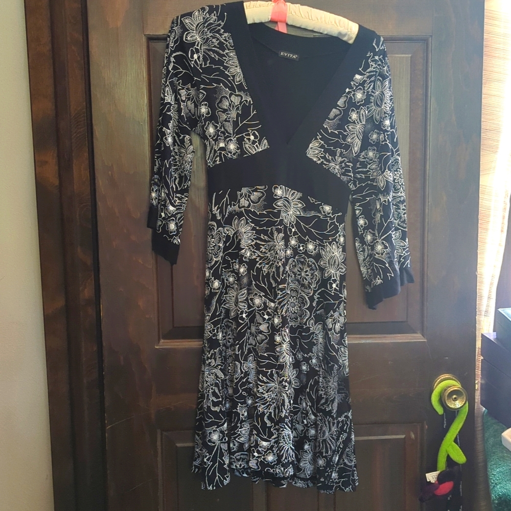 High waisted, tie back dress